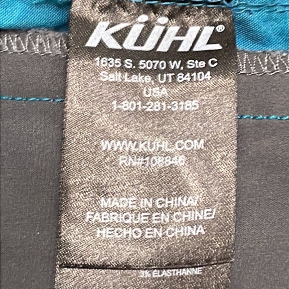 Kuhl Mountain Born In the Mountains Women’s Outdoor Hiking Shorts 14 Turquoise. - Picture 8 of 10